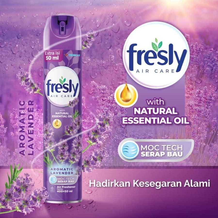 Fresly Aerosol Aromatic Lavender Pengharum Ruangan 400ml