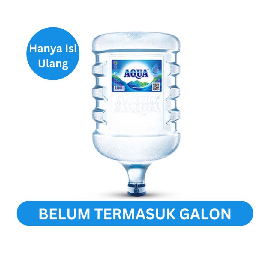 REFILL AQUA Mineral Water Galon 19liter