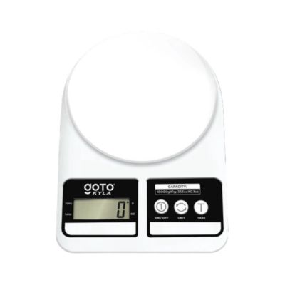 GOTO Kitchen Scale Kyla Rechargeable White GT-KSKY-BCWH