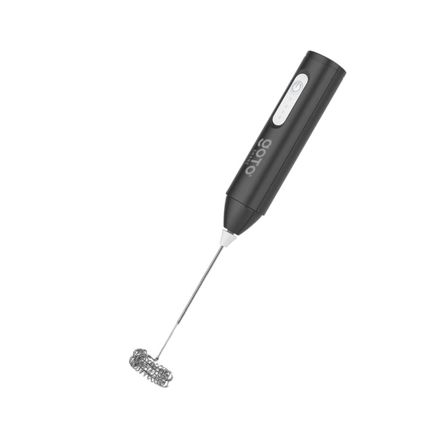 Goto Shane Milk Frother Hand Mixer Portable Black 1pcs