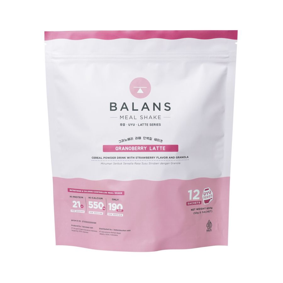 Balans Meal Shake UYU Series Granoberry Latte 12sachet