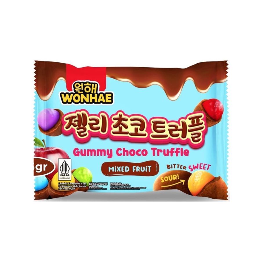 Mujigae by Wonhae Gummy Choco Ball Truffle Mixed Fruit 32gram