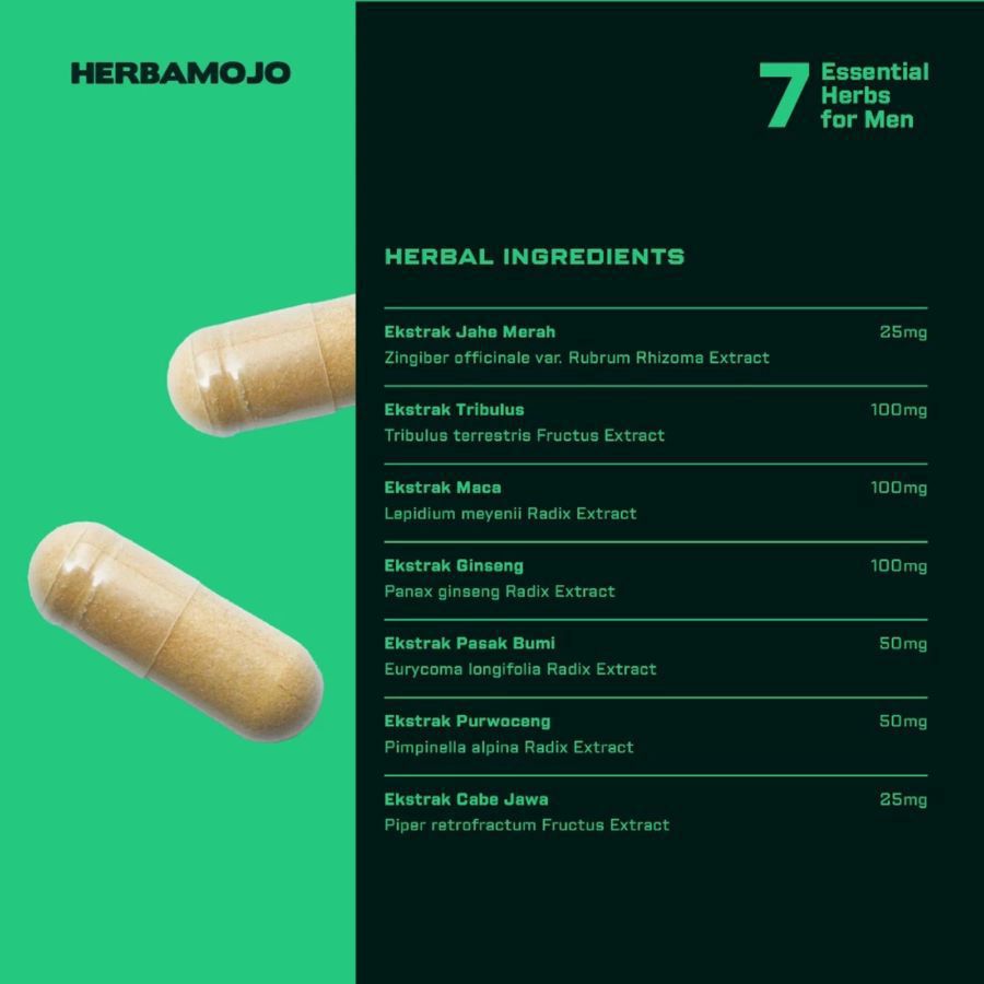 Herbamojo Suplemen Stamina Pria 60kapsul