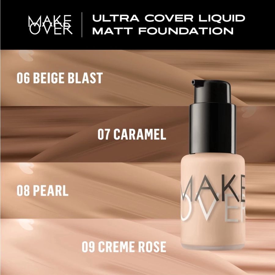 MAKE OVER Ultra Cover Liquid Matt 01 Ochre Foundation 33ml
