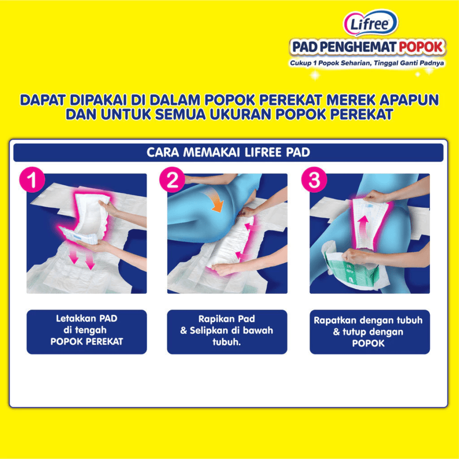 Lifree Pad Penghemat Popok Refill 18pcs