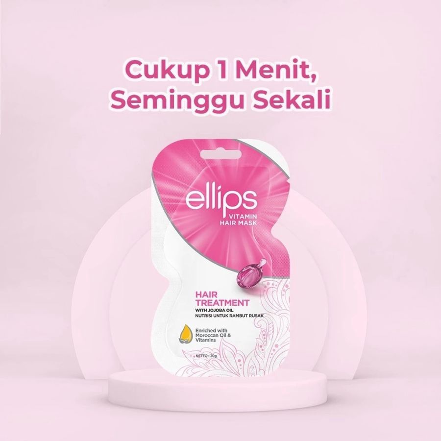 Ellips Hair Treatment with Jojoba Oil Vitamin Hair Mask 1sachet, 20gram