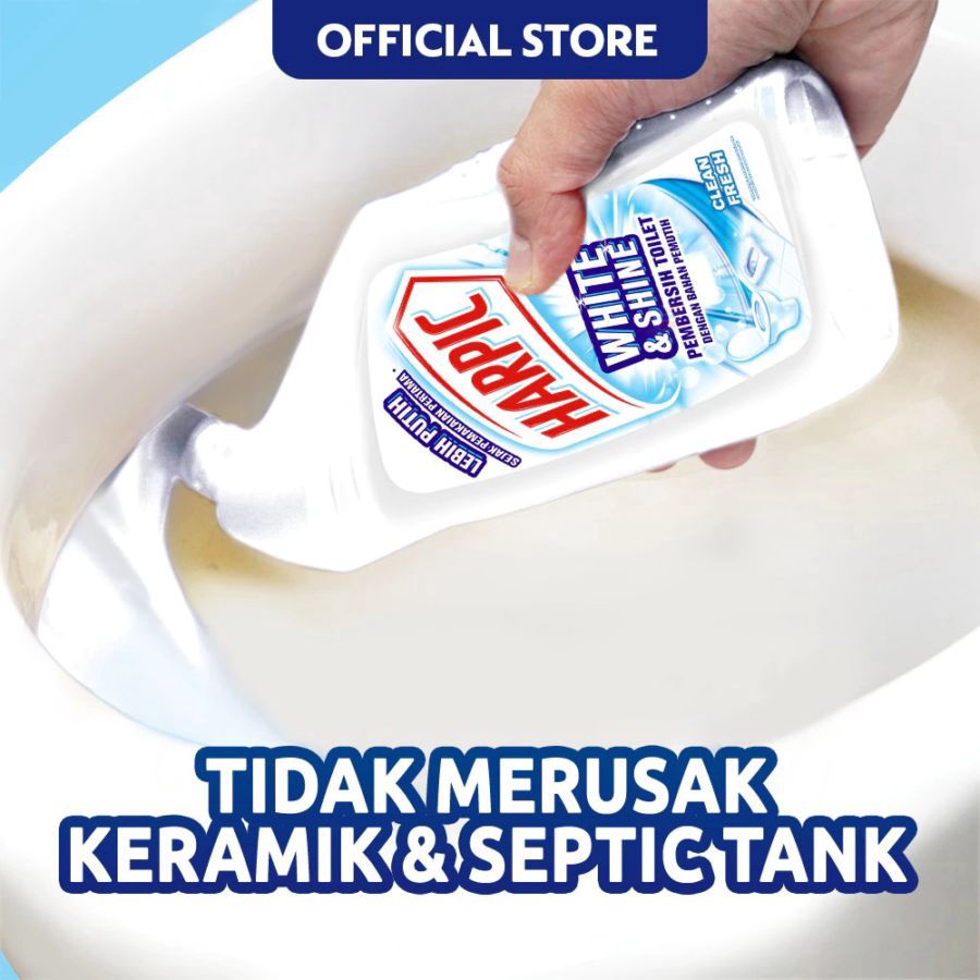 Harpic White & Shine Pembersih Toilet 450ml