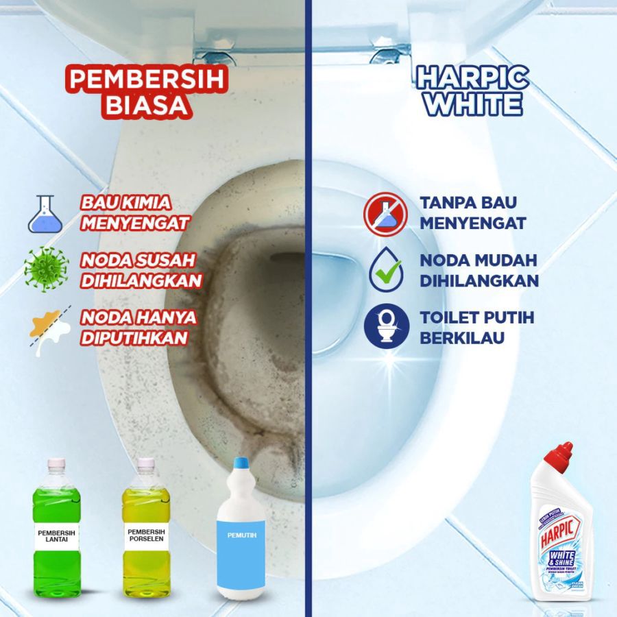 Harpic White & Shine Pembersih Toilet 450ml