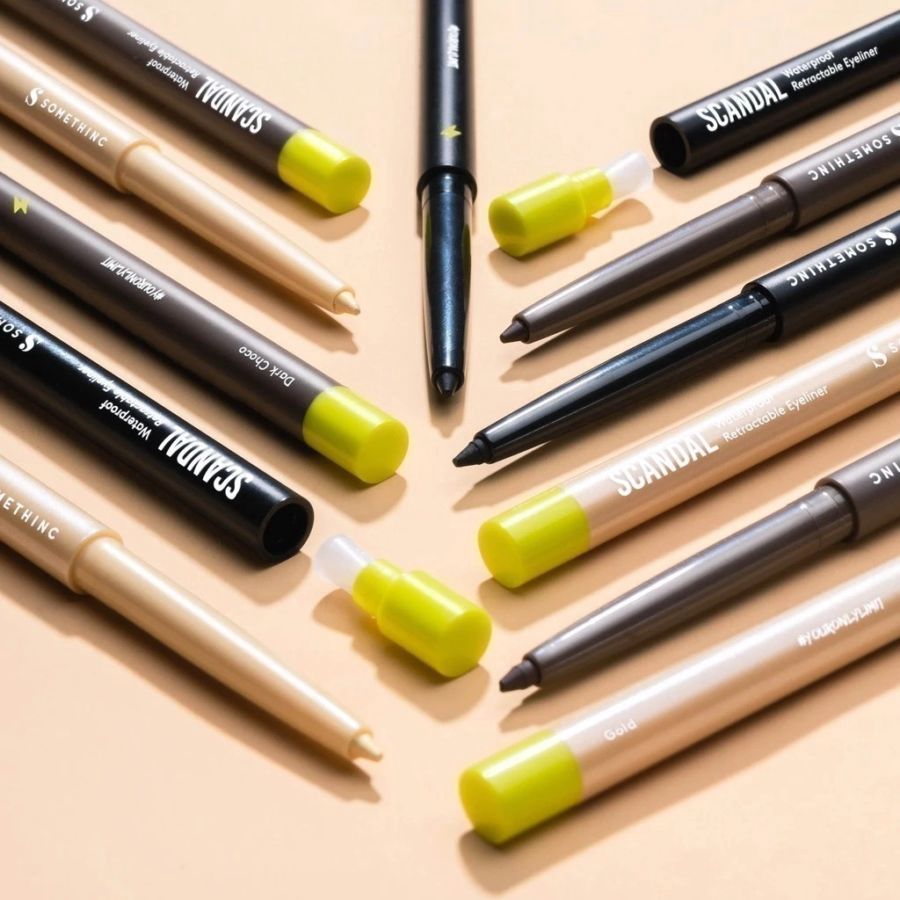 Somethinc Scandal Jet Black Waterproof Retractable Eyeliner 1pcs
