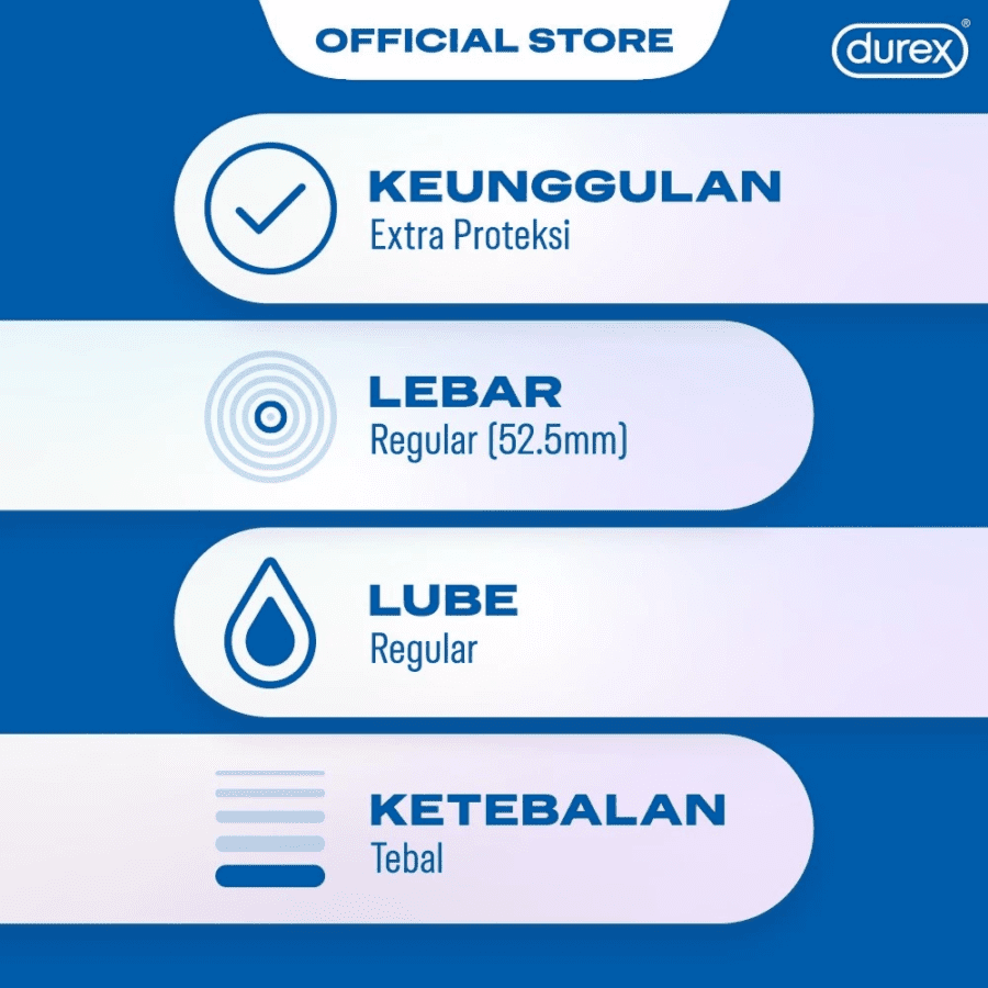 Durex Extra Safe Kondom Pria 12sachets