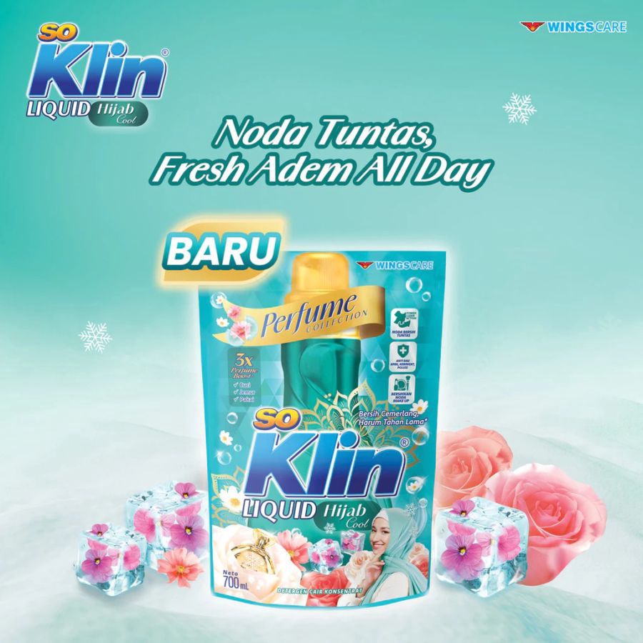 SoKlin Liquid Hijab Cool Deterjen Cair 1600ml