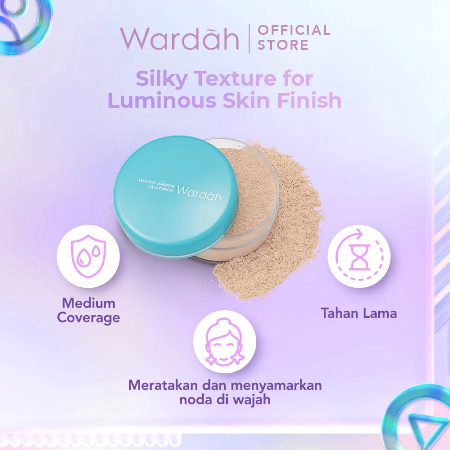 Wardah Everyday Luminous 01 Light Beige Loose Powder 30gram
