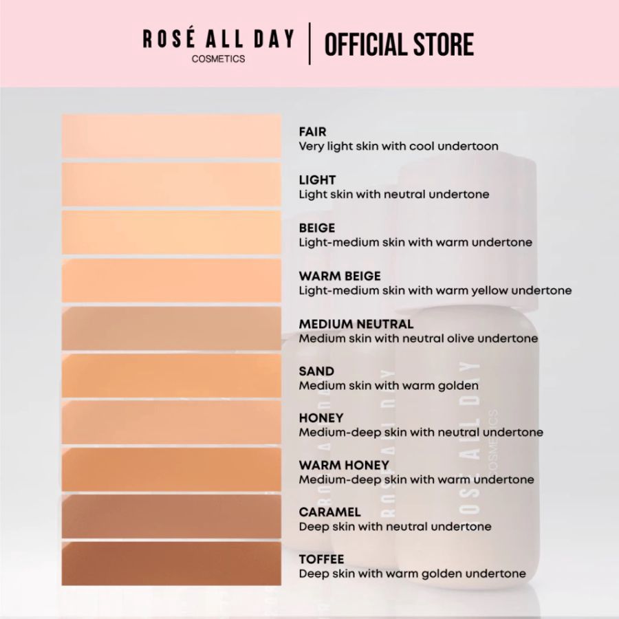 Rose All Day The Realest Lightweight Skin Tint Warm Beige