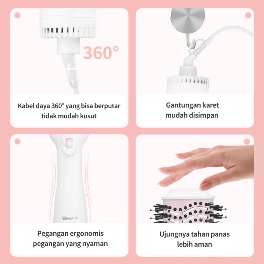 Simplus Sisir Catokan Rambut Multifungsi 1pcs
