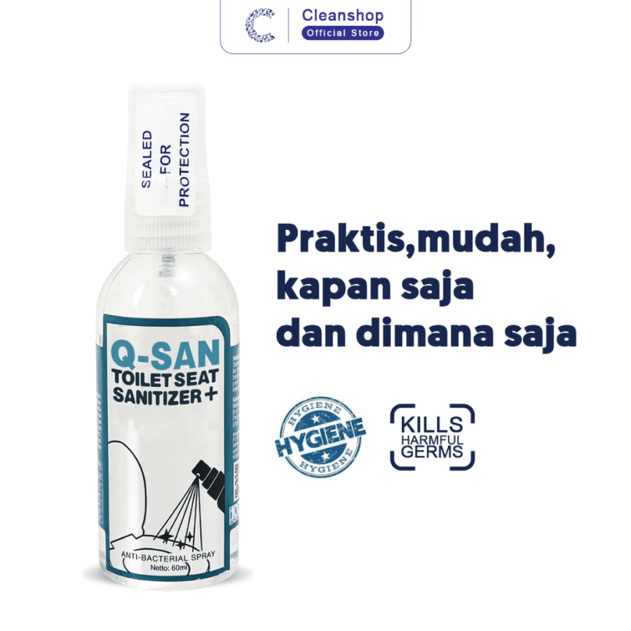 QSAN Anti Bacterial Toilet Seat Sanitizer Spray 60ml