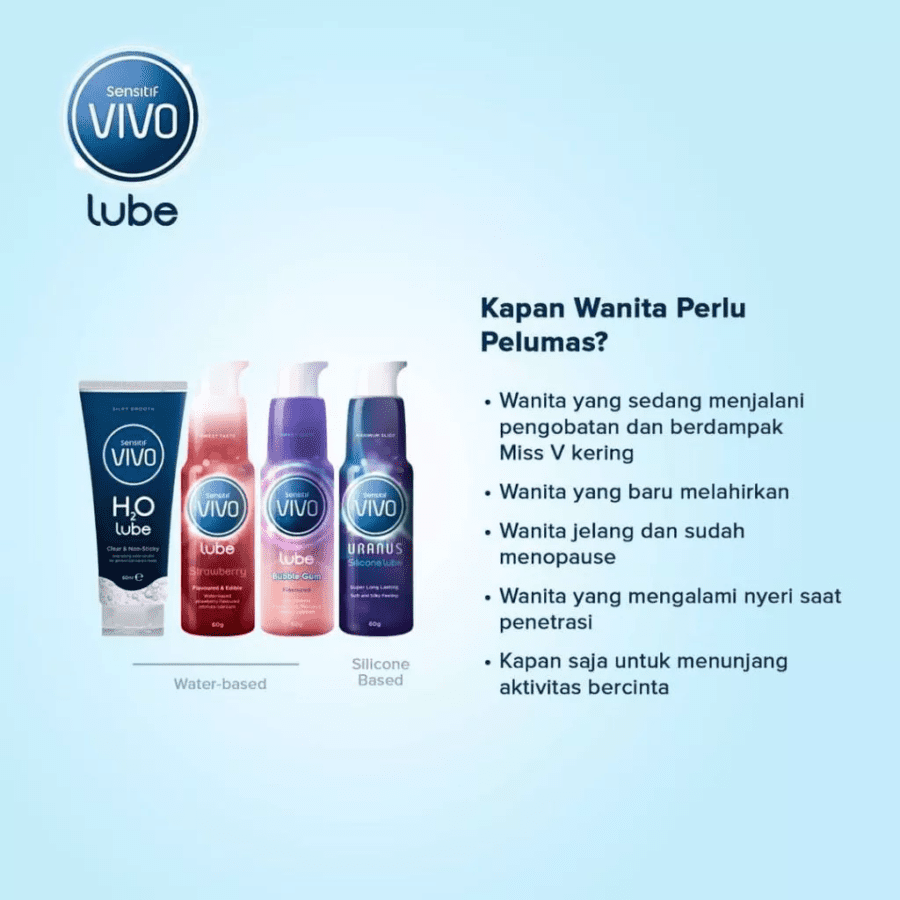 Sensitif Vivo Strawberry Intimate Lubricant 60gram
