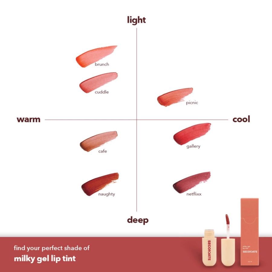 SECONDATE Milky Gel Gallery Lip Tint
