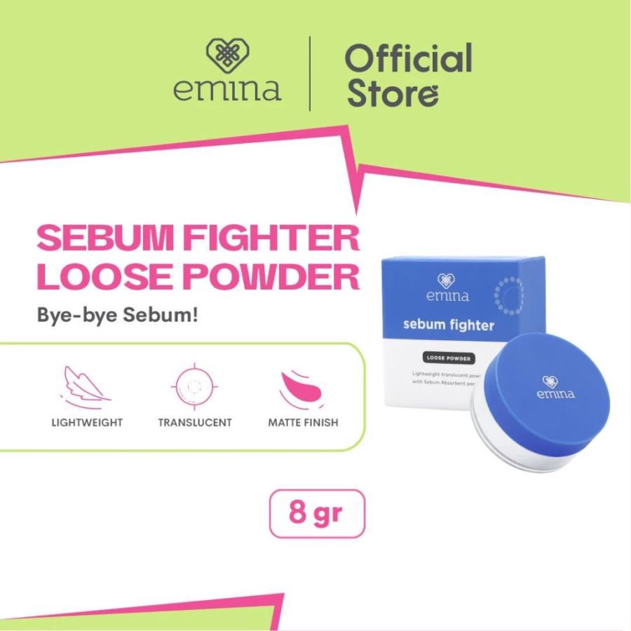 Emina Sebum Fighter Translucent Loose Powder 8gram