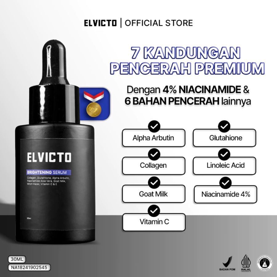 Elvicto Brightening Serum Wajah Pria 30ml