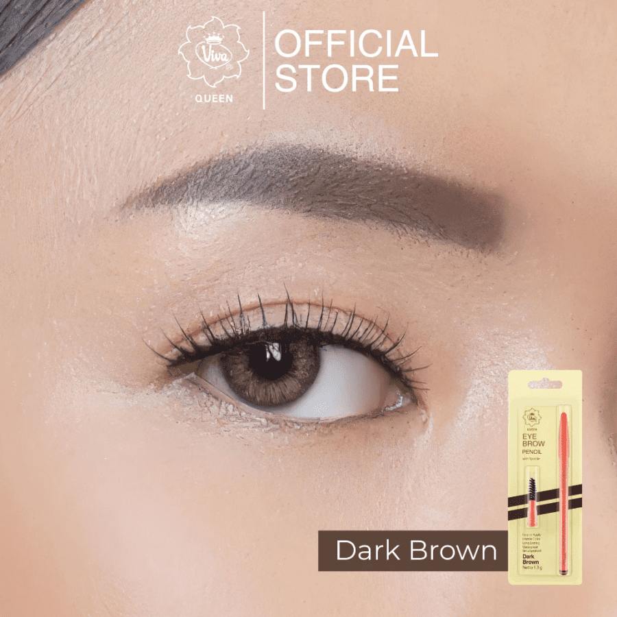 Viva Queen Dark Brown Eye Brow Pencil 1pcs