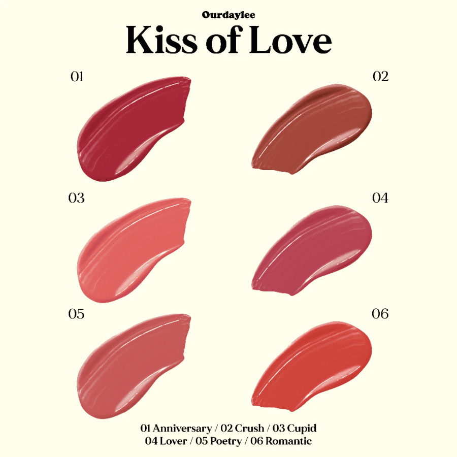 OURDAYLEE Kiss of Love Crush Lip Tint 3ml