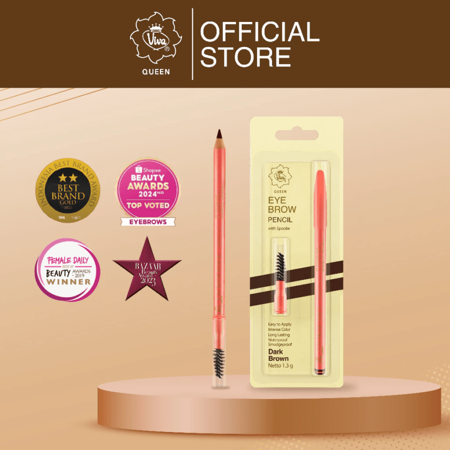 Viva Queen Dark Brown Eye Brow Pencil 1pcs