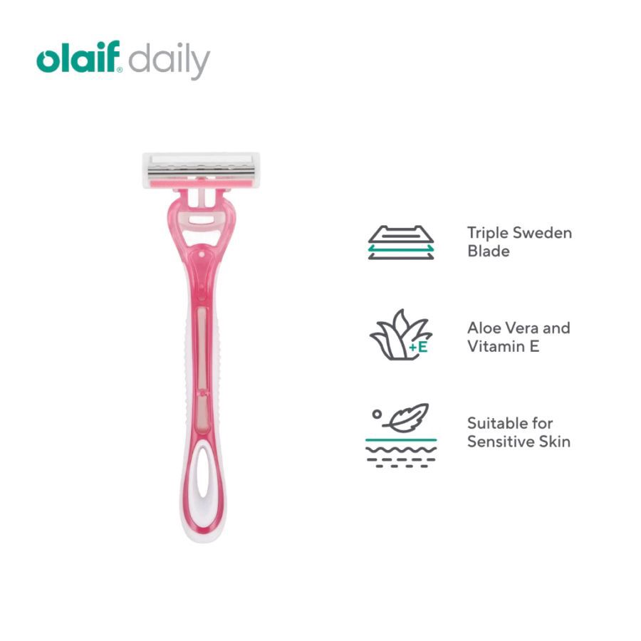 Olaif Triple Blade Women's Shaver 3pcs