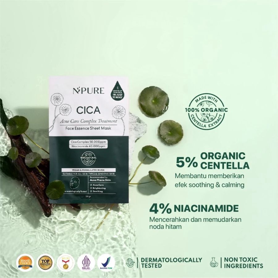 NPURE CICA Face Sheet Mask 28gram