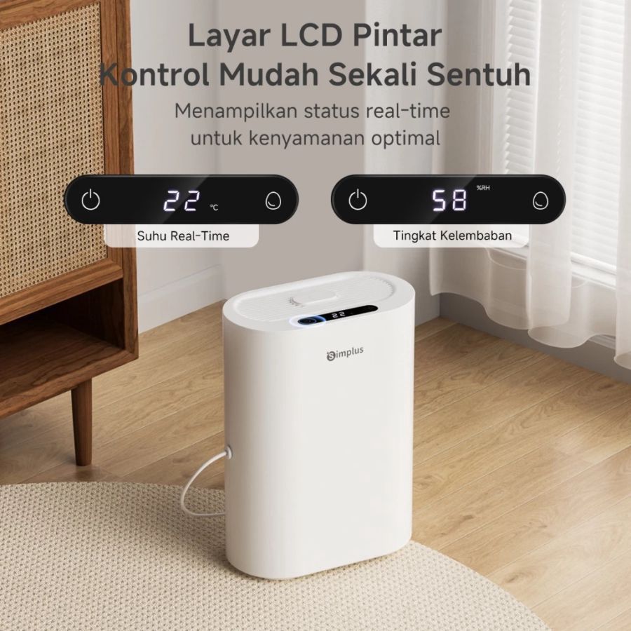 Simplus Dehumidifier 400ml/Hari Kapasitas 2,5L 1pcs
