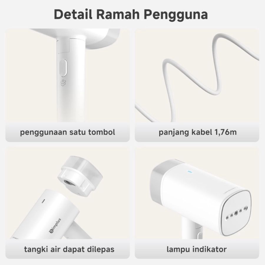 Simplus Setrika Uap Portable 180 ml 1pcs