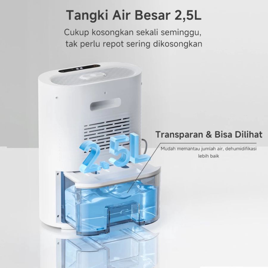 Simplus Dehumidifier 400ml/Hari Kapasitas 2,5L 1pcs