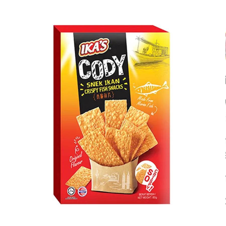 Ika's Cody Crispy Fish Snack Original Flavour 60gram 60gram