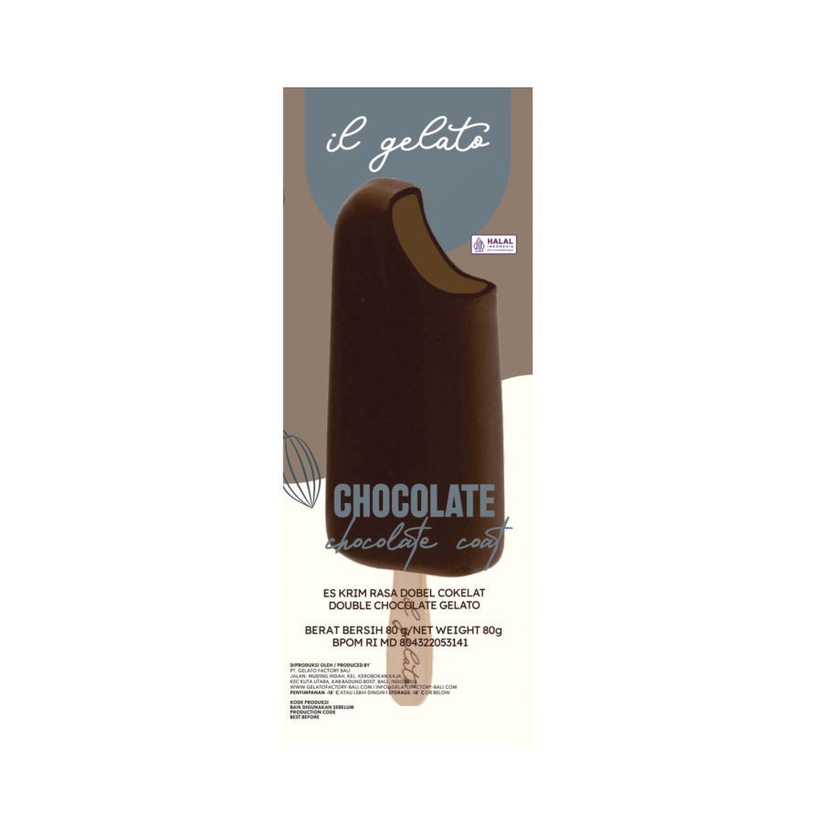 IL Gelato Double Chocolate Coat Ice Cream Stick 80gram