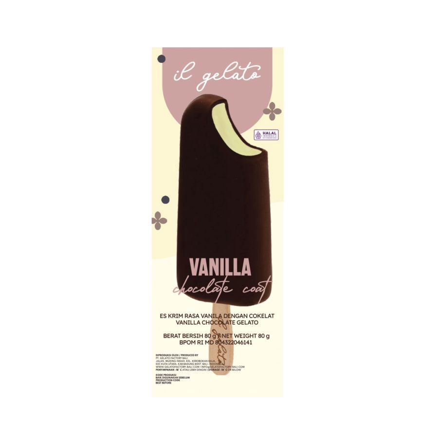 IL Gelato Vanilla Chocolate Ice Cream Stick 80gram