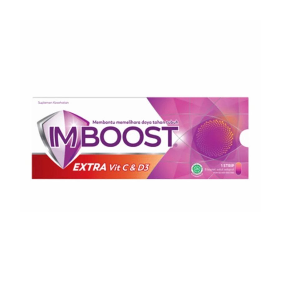 Imboost Extra Vit C & D3 Suplemen Daya Tahan Tubuh 8tablet