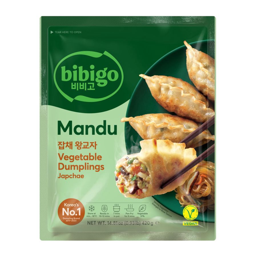 Bibigo Mandu Vegetable Dumplings Japchae 420gram