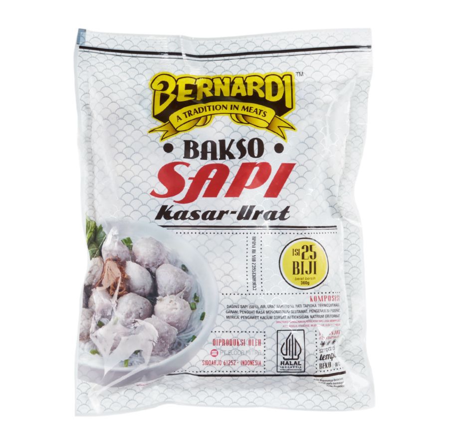 Bernardi Bakso Sapi Kasar 25pcs 360gram