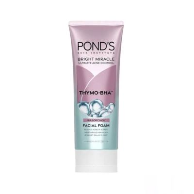 Pond'S Bright Miracle Ultimate Acne Control Tymo-BHA Niasorcinol Facial Foam
