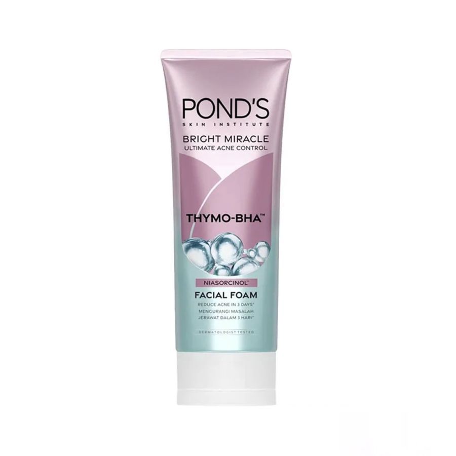 Pond'S Bright Miracle Ultimate Acne Control Tymo-BHA Niasorcinol Facial Foam