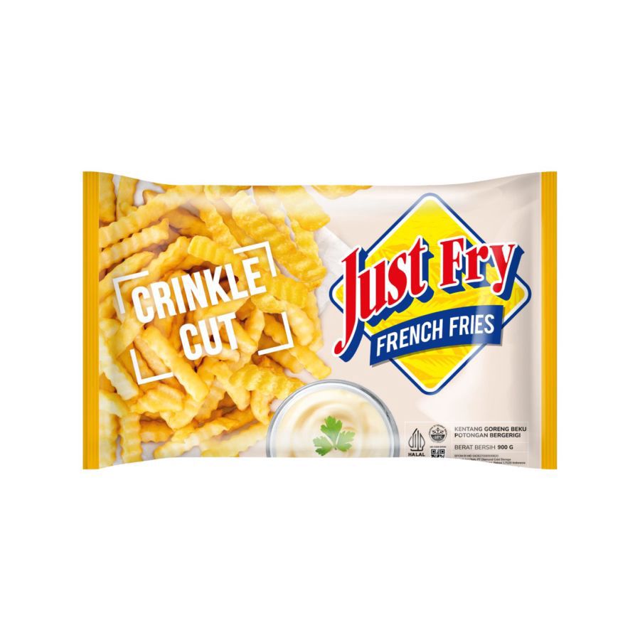 Just Fry French Fries Crinkle Cut 900gram