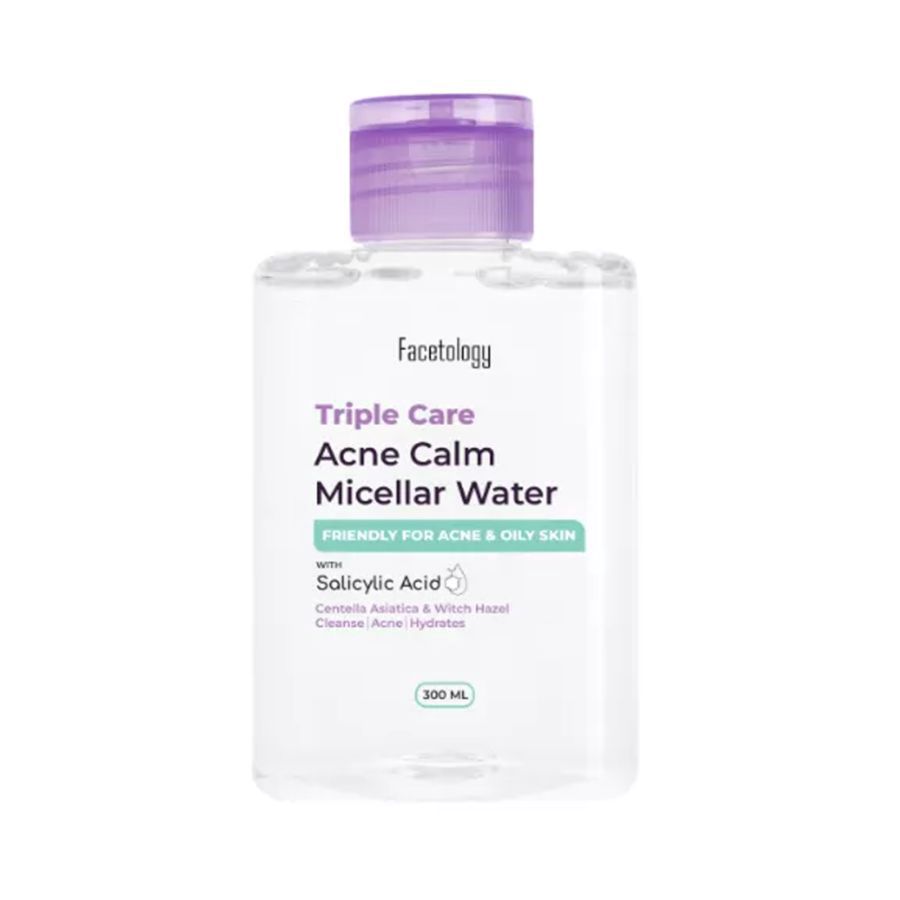 Facetology Triple Care Acne Calm Micellar Water Make Up Remover 300ml