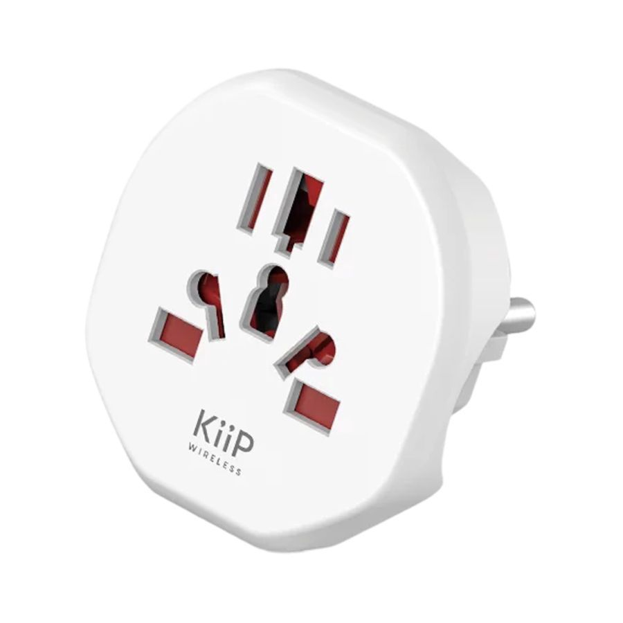 KiiP Wireless Compact Universal Travel Adaptor C25T Putih 1pcs