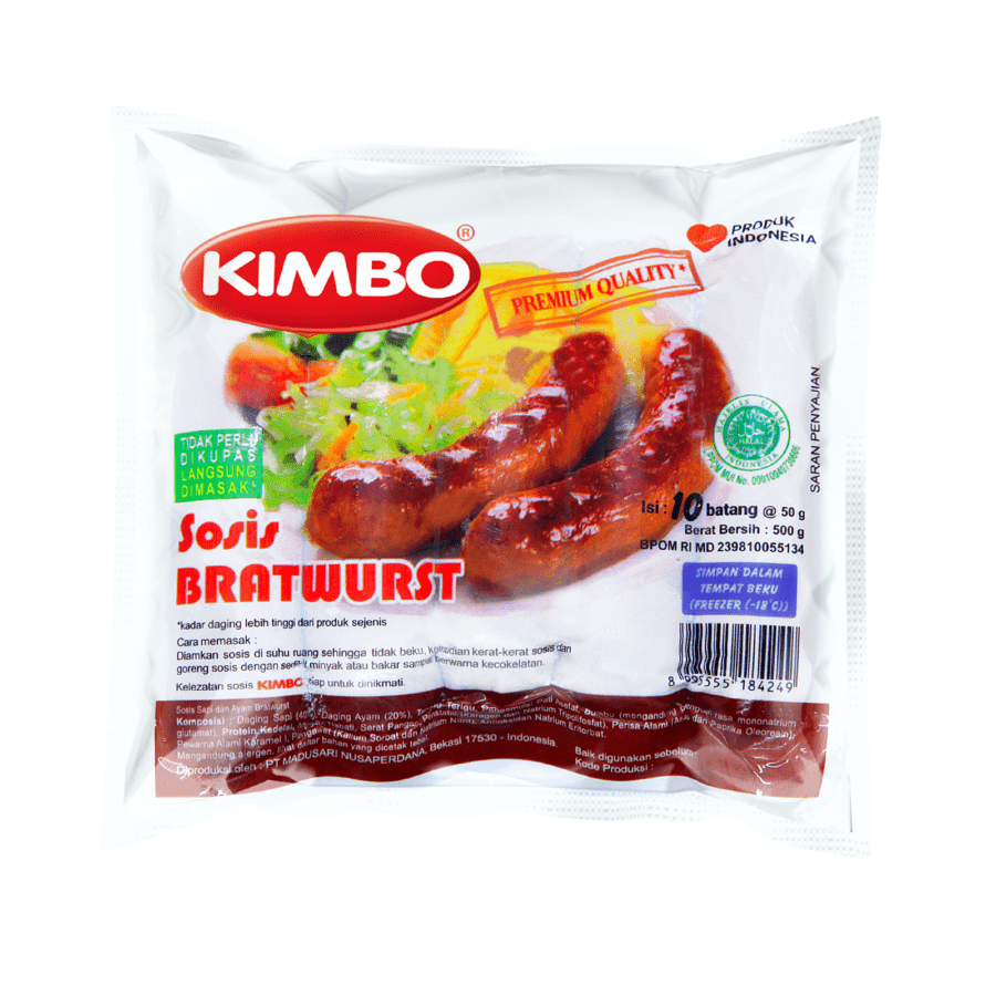 Kimbo Bratwurst Sausages 500gram
