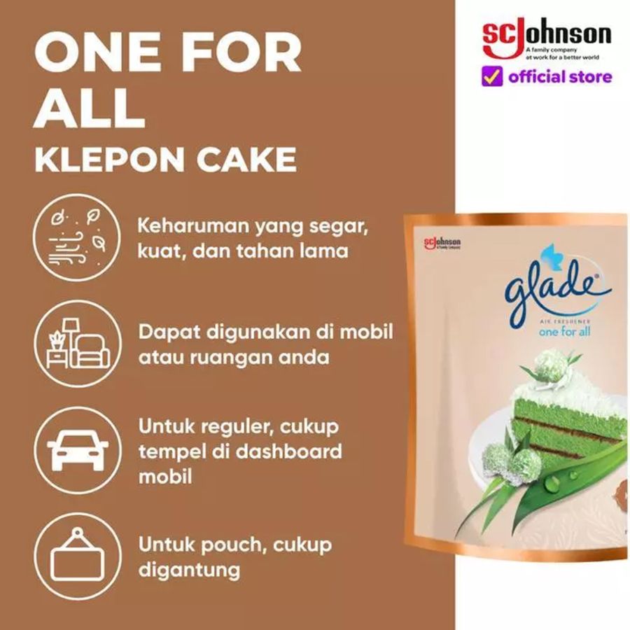 Glade One For All Klepon Cake Pengharum Ruangan 70gram