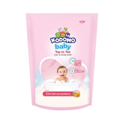 Kodomo Baby Top to Toe Hair & Body Bath Aloe Vera and Calendula Kebersihan Bayi
