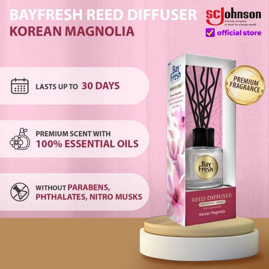 Bayfresh Korean Magnolia Reed Diffuser Pengharum Ruangan 30ml