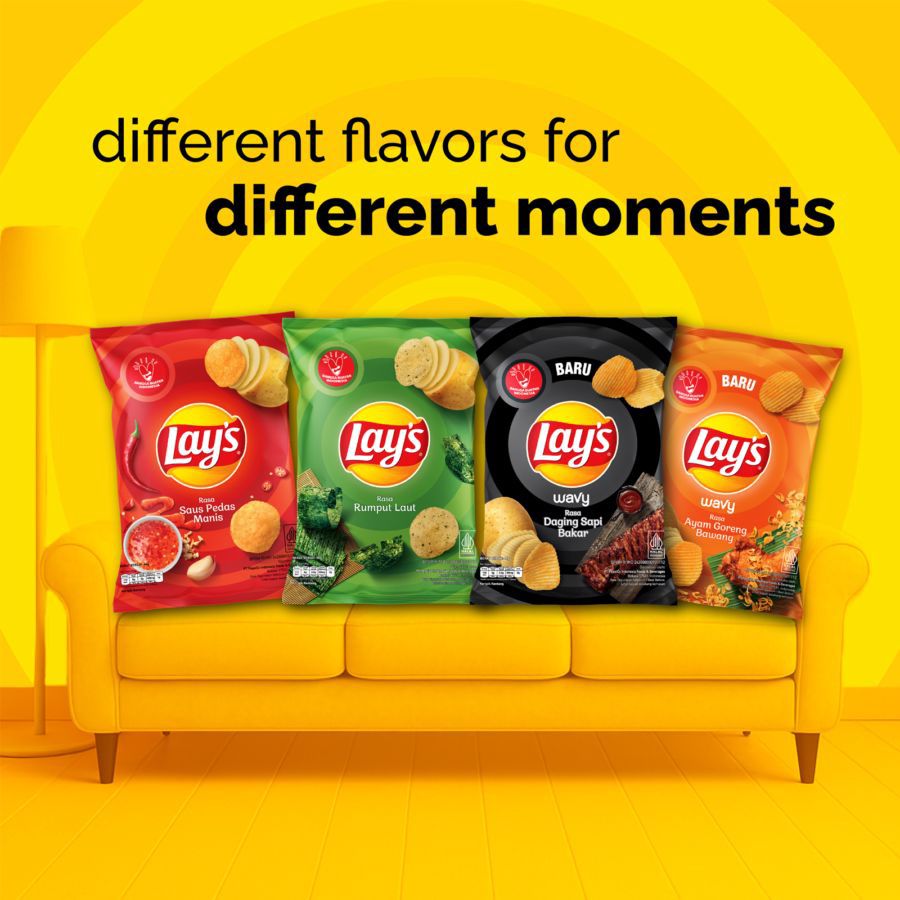Lay's Keripik Kentang Snack Rasa Rumput Laut 64gram