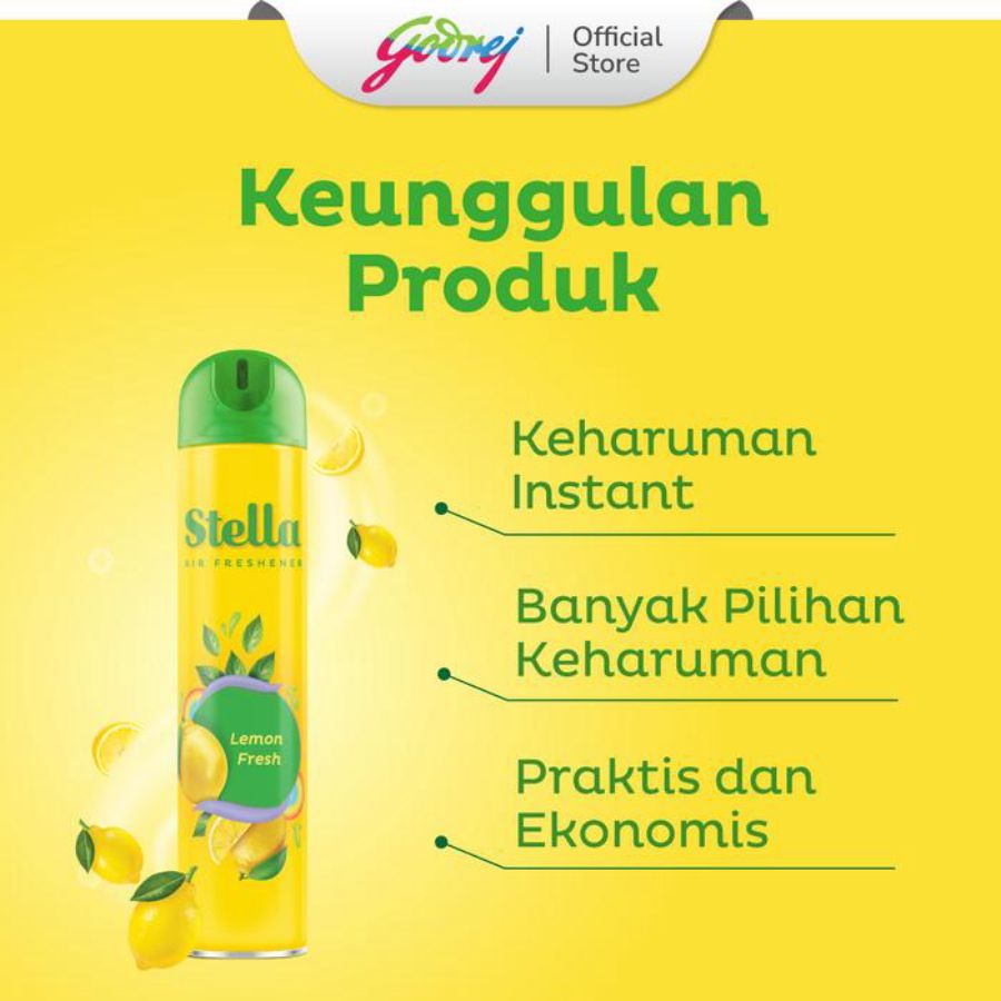 Stella Aerosol Lemon Fresh Pengharum Ruangan