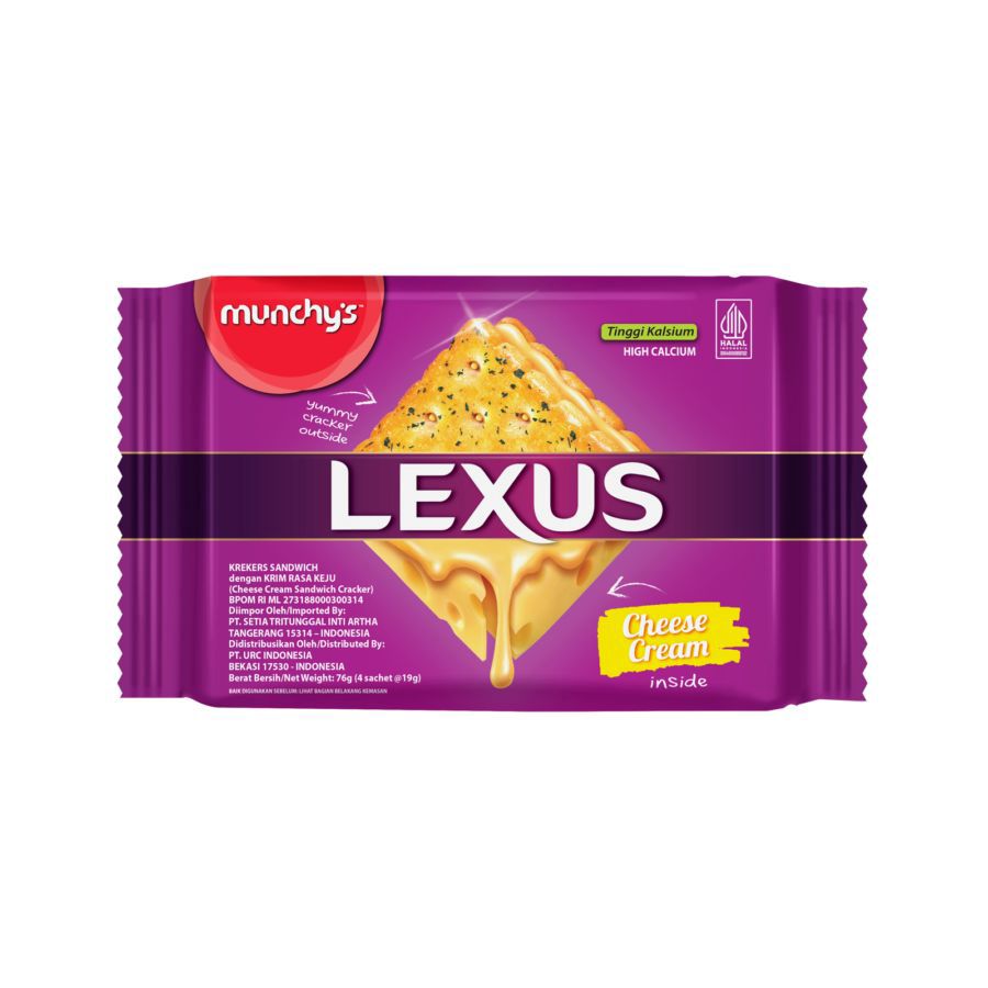 Lexus Cheese Family Pack Biscuits 190gram