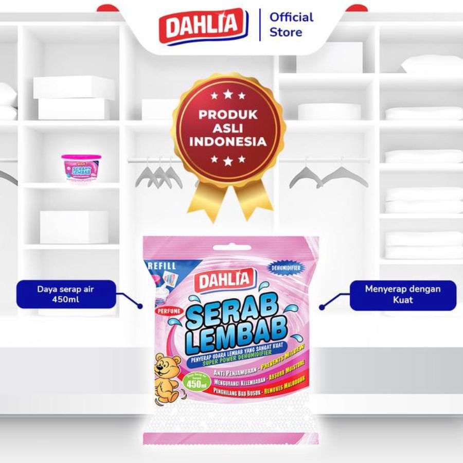 Dahlia Serap Lembab Lightly Scented Refill 450ml